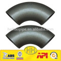 ASME B16.9 codo de acero de carbono de 90 grados LR hecho en China